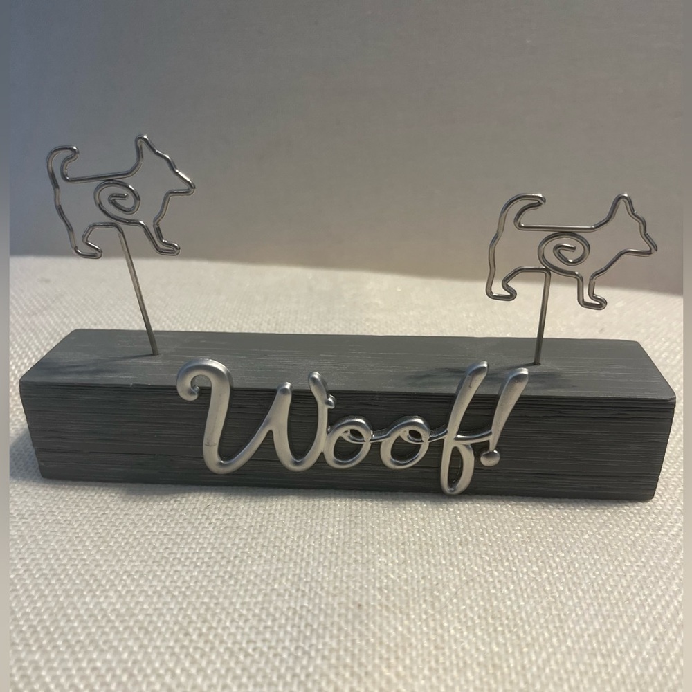 😍 3 x $15 Clearance NWT Caption Frames Decorative Dog Picture Holder Wood Metal